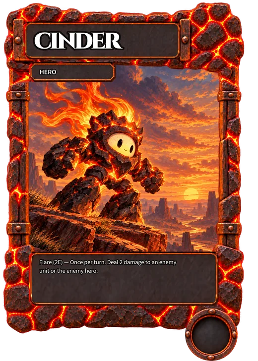 Cinder, Ember hero