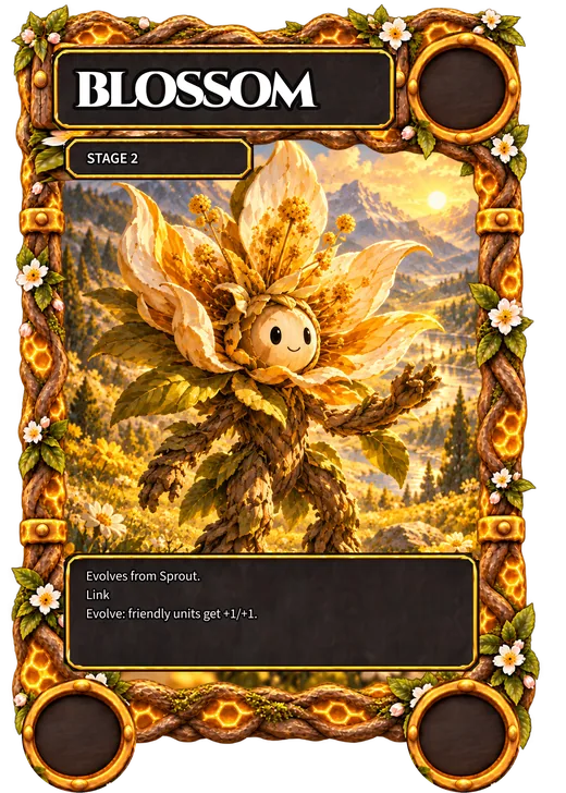 Blossom, Stage 2, evolves from Sprout